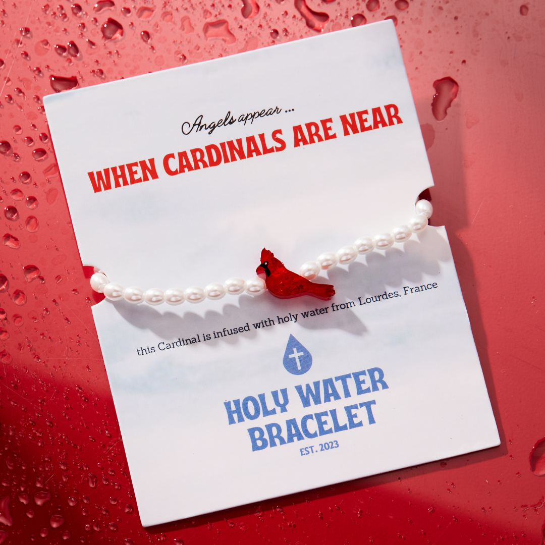 HOLY WATER RED CARDINAL BRACELET
