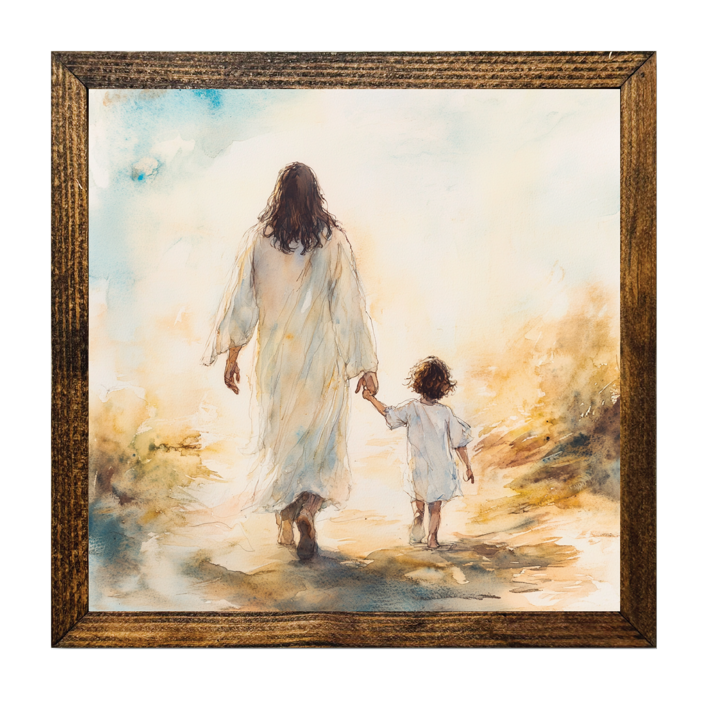 ARTISTIC SERIES TIMBERLAND-JESUS WALKING WITH CHILD IN HAND