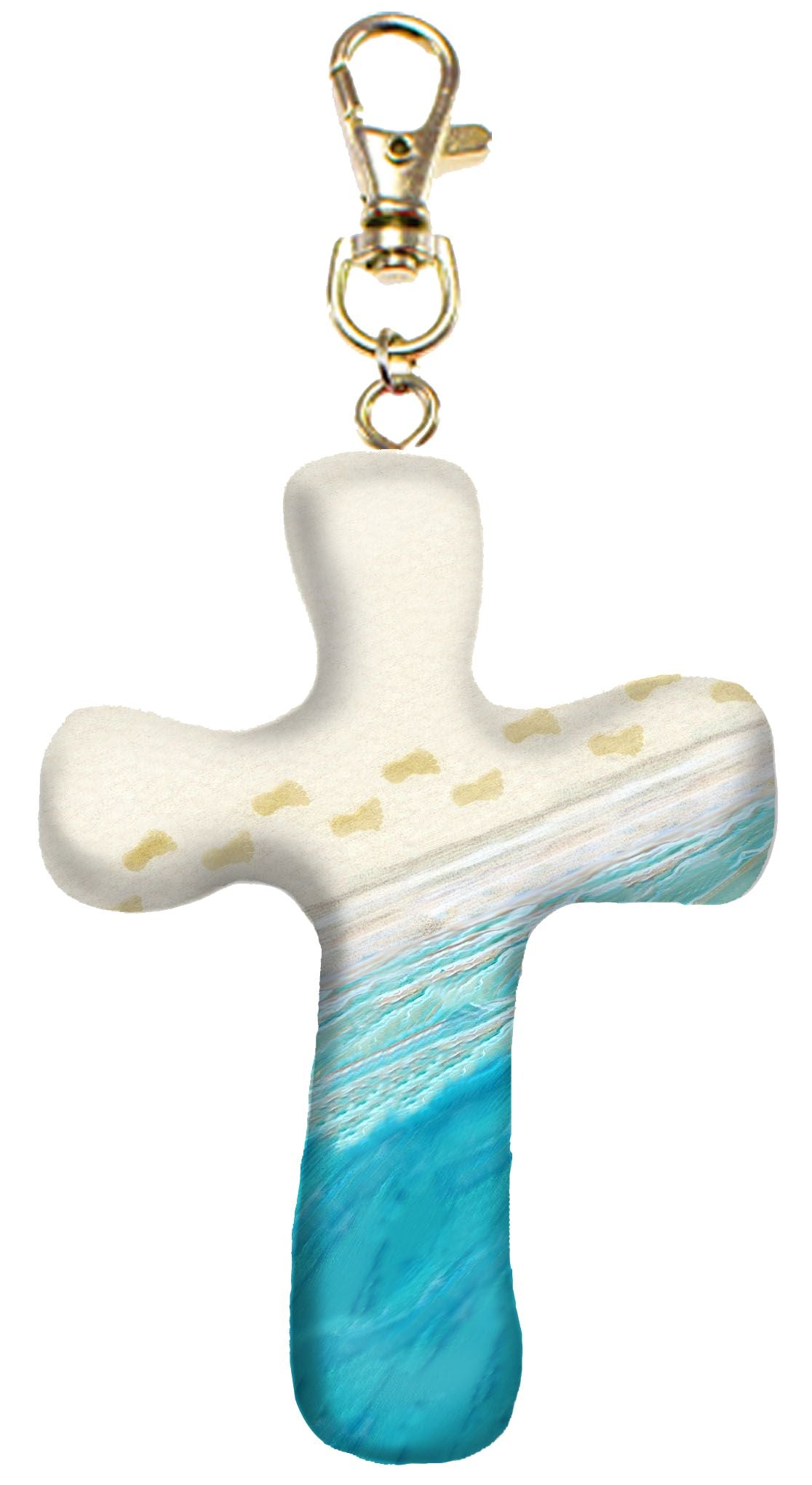 Calypso Comforting Cross Keychain