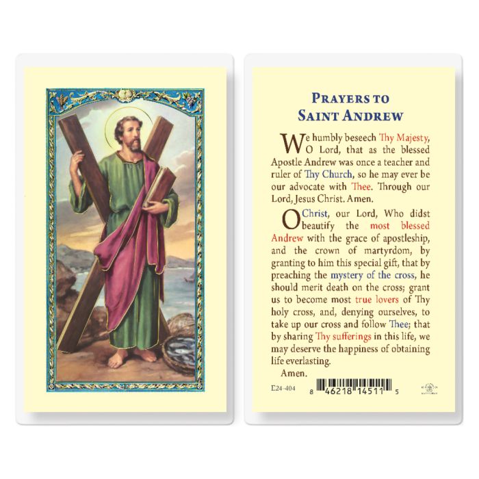Holy Card - Laminated - Andrew