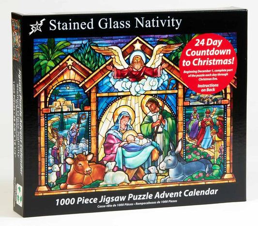 Puzzle: Stained Glass Nativity