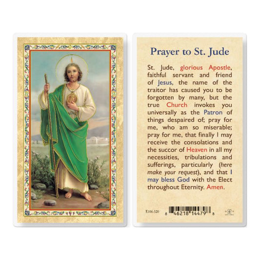 Holy Card - Laminated - E106-320 Jude