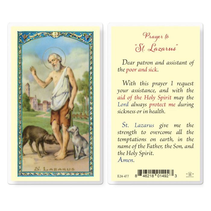 Holy Card - Laminated - Lazarus