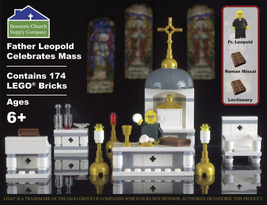 Father Leopold Celebrates Mass Lego Set