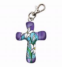 Calypso Comforting Cross Keychain