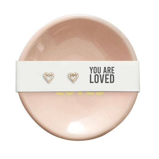 Ring Dish and Earrings - You are Loved