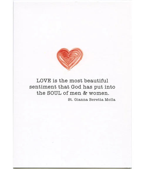 Love is the Most Beautiful Wedding Card