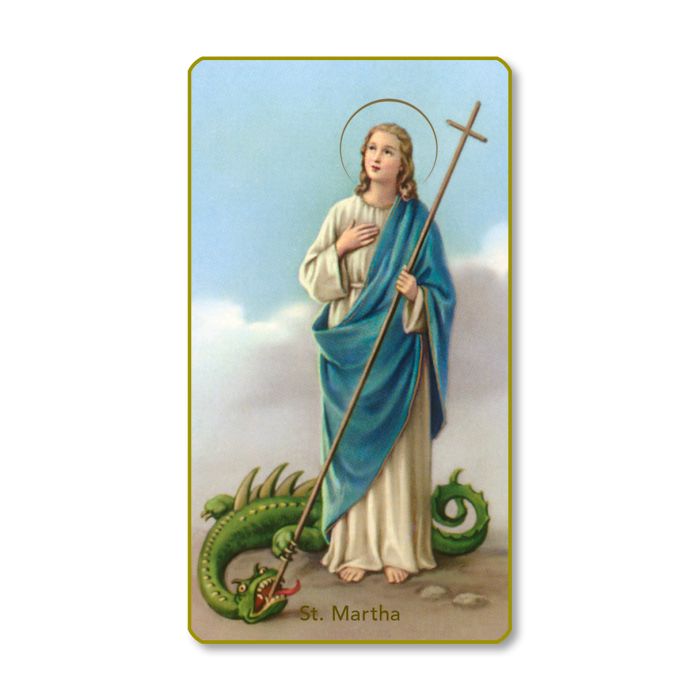 Holy Card - Paper - St. Martha (blank)