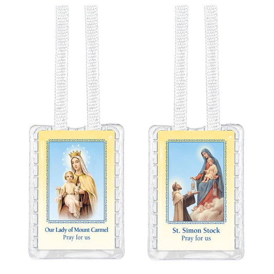 Mt Carmel and St. Simon white scapular