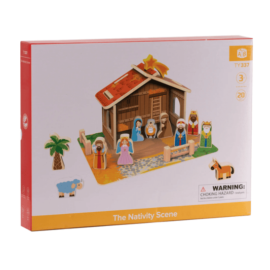 The Nativity Scene (Wooden, 20 pc)