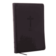 NKJV, Value Thinline Bible, Large Print, Imitation Leather, Black, Red Letter Edition - Large Print