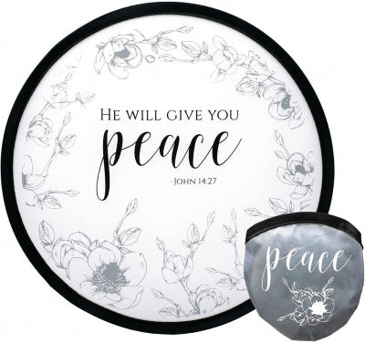 Foldable Hand Fan: Peace (10")