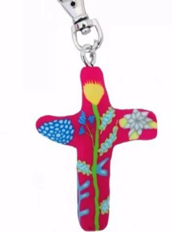 Calypso Comforting Cross Keychain