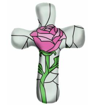 Calypso Comforting Cross Keychain