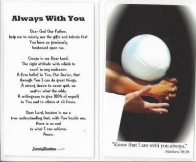 Prayer Card Always With You Volleyball