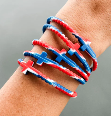 IGWM Colorful Cross Silicone Bracelet