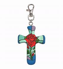 Calypso Comforting Cross Keychain