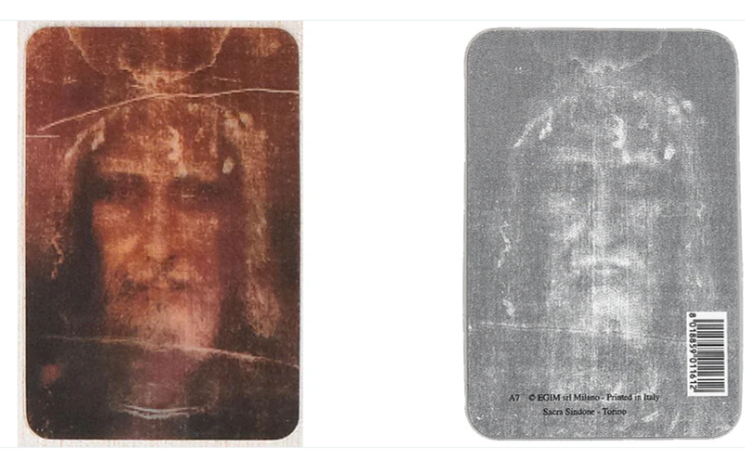 Holy Card - Shroud of Turin Holographic