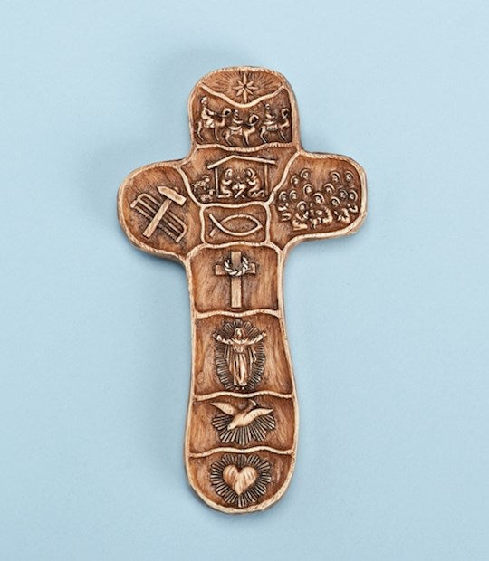 Cross-Handheld-Christ's Story w/Story Box Display (5")