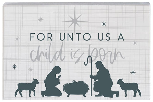 Small Talk Rectangle-Child Is Born Nativity