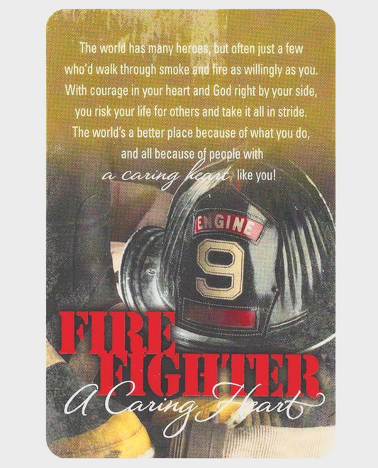 Verse Card - POCKET FIREFIGHTER PRAYER